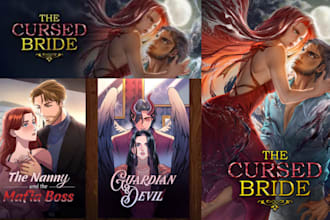 draw anime manga light novel cover art design webtoon webcomic webnovel comic