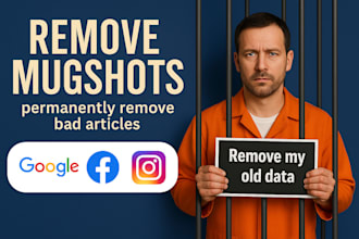 remove mugshots, delete negative links,false news erase bad article google