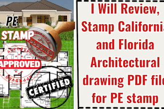 review, stamp california and florida architectural drawing pdf file for pe stamp