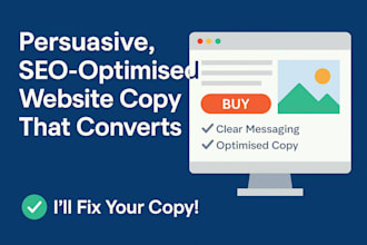 persuasive, SEO optimised website copy that converts