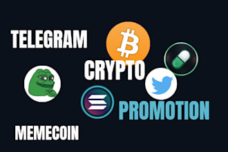 do organic twitter x marketing telegram promotion to hit 90m degen crypto trader