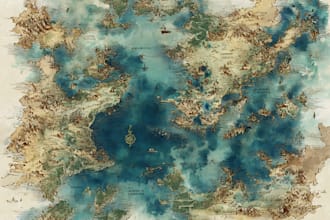 do custom watercolor wedding map