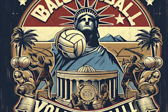 design high quality vintage t shirt basketball volleyball logo