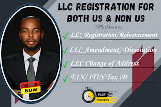 register your US llc with ein, boi report, 501c3 setup for resident non resident