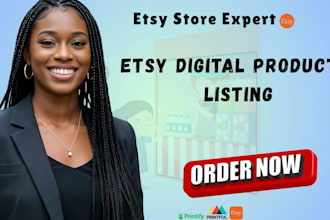 set up etsy print on demand etsy digital products etsy seo for etsy shop sales