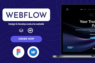 design and develop a webflow site in figma and webflow