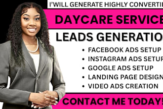 daycare leads,daycare faceb00k ads,daycare googleads,video ads