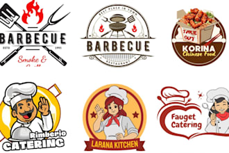 design creative food and restaurant logo