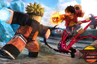 create a full anime battle game or simulator game in roblox