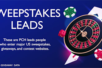provide USA sweepstakes leads, gamblers and giveaway data