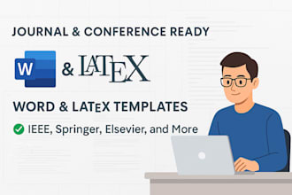 format conference paper journal articles using word or latex templates