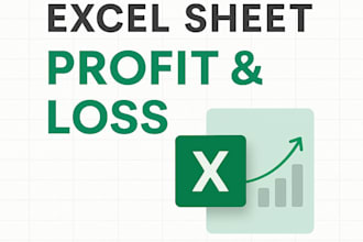 create professional excel sheet for profit and loss calculation