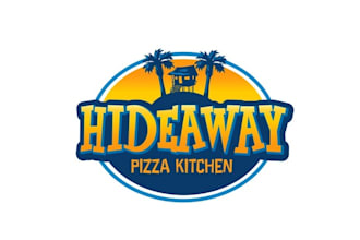 design extraordinary funky island pizzeria logo