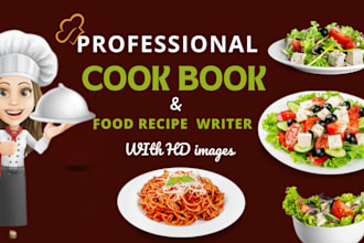 write amazing food recipes for cookbook and recipe book
