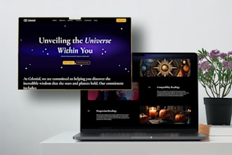 design spiritual website tarot reading website metaphysical spiritual website