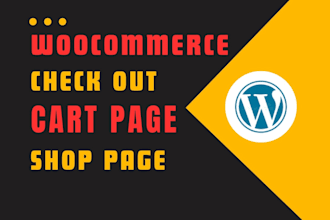 do woocommerce checkout shop product  page design or redesign