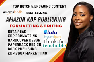book formatting, editing and publishing on amazon kdp amazon kdp book publishing