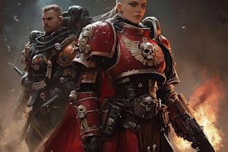 do a warhammer 40k character from your imagination
