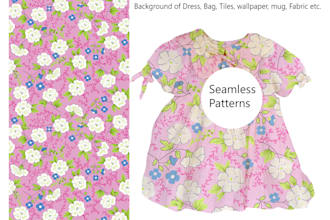 do design seamless repeat vector patterns for allover textile prints