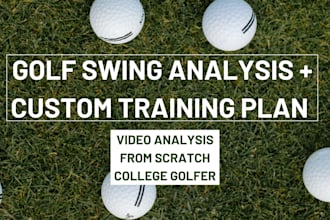 help you improve at golf through a lesson based on custom video analysis