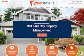 design property management website buildium, expedia, appfolio guesty website