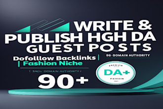 create fashion guest posts with 90plus da