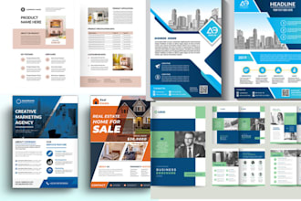 design sell sheet, sales sheet or product sheet, business flyer