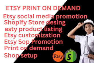 etsy shopify print on demand shopify website design and redesign estsy pod store
