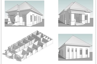 design 2d architecture, floor plan, landscape plan , foundation plan