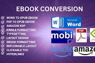 format and convert manuscript paperback printing, report, word design layout