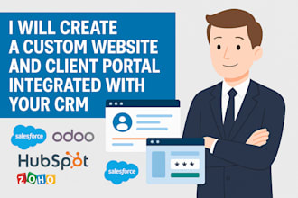 create a custom website and client portal integrated with your CRM