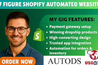 build automated shopify droshipping store via usadrop topdawg spocket autods
