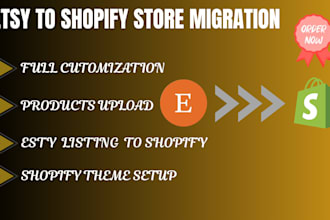 professionally migrate your etsy shop to a fully functional shopify store