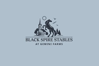 design horse racing company logo