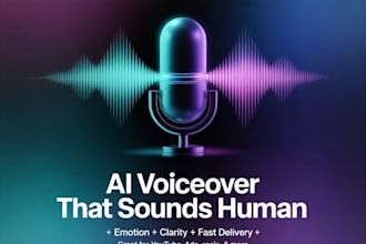 create realistic human style ai voiceovers with emotions for youtube videos