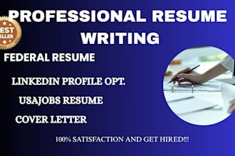 write professional federal resume, ats resume writing
