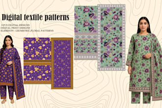 design digital textile prints and patterns
