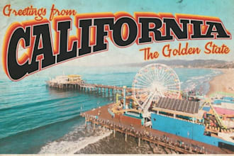 design retro vintage poster vintage postcard travel poster retro style postcard