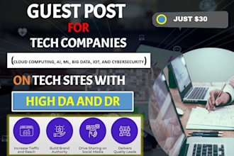 write and publish guest post with high authority for tech companies
