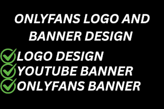 design onlyfans logo and banner youtube banner