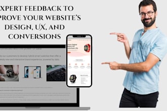 review your website UX UI and give design improvement advice