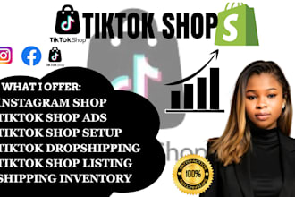 setup tiktok shop tiktok dropshipping tiktok ads as your tiktok shop manager