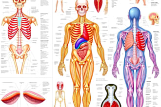 design anatomy diagrams, medical illustration and animation