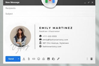 create a professional HTML clickable email signature for gmail and outlook