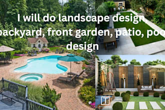 do landscape design backyard front garden patio pool design