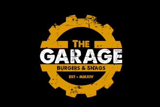 design attractive garage burger snags logo