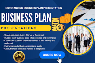 urgent business presentation design pitch deck business plan business proposal