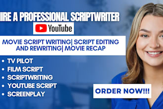 do movie script writing screenplay, documentary script short drama comedy script