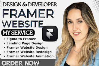 design or fix framer website framer landing page framer website development