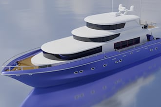 do realistic ship model yacht 3d model cargo ship vessel 3d hard surface